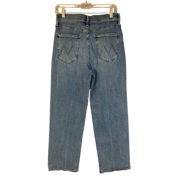 MOTHER Jeans Rambler Ankle Wide Leg Zip Crop 30 We the Animals Stretch Casual - Picture 3 of 14